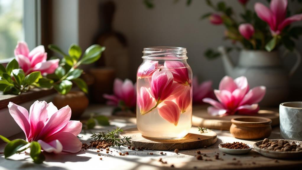 preserving magnolia flower petals