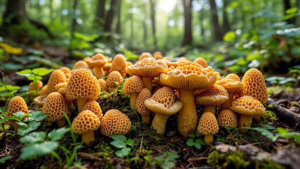 identifying edible morel mushrooms