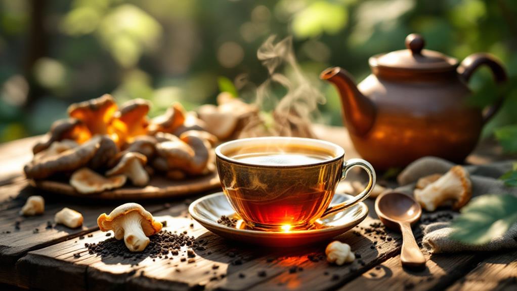 brewing chaga mushroom tea