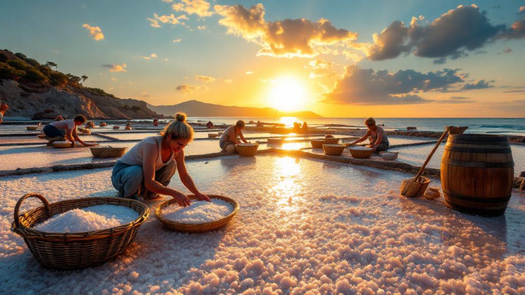 salt harvesting and storage