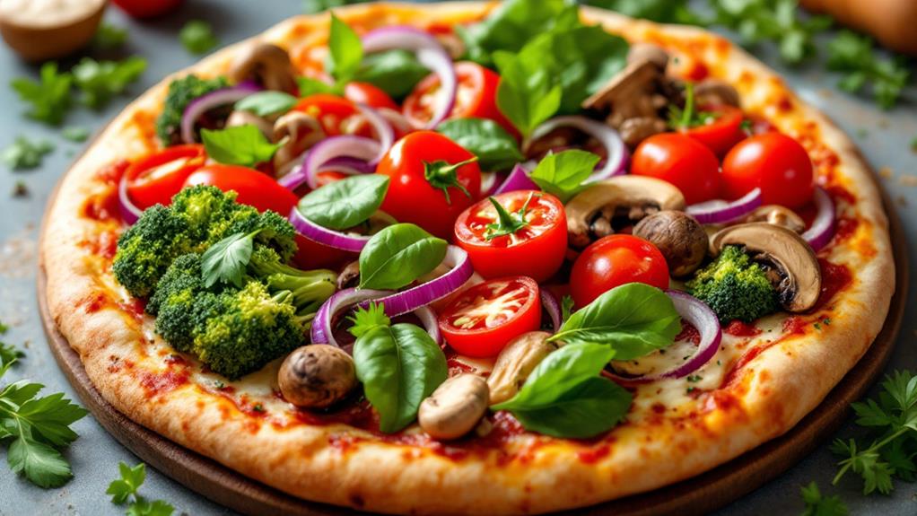 colorful veggie garnishes delight