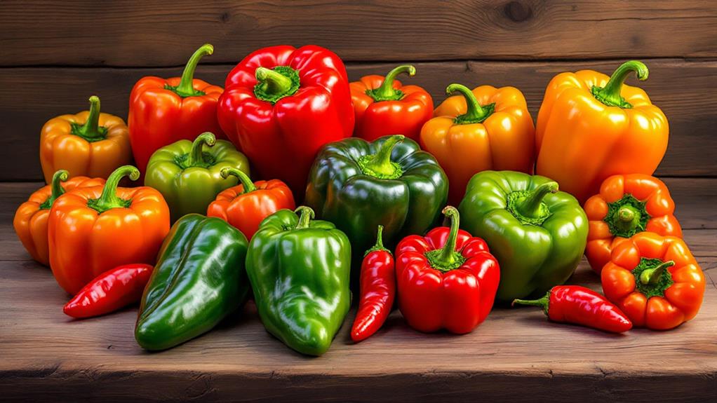 diverse pepper varieties available