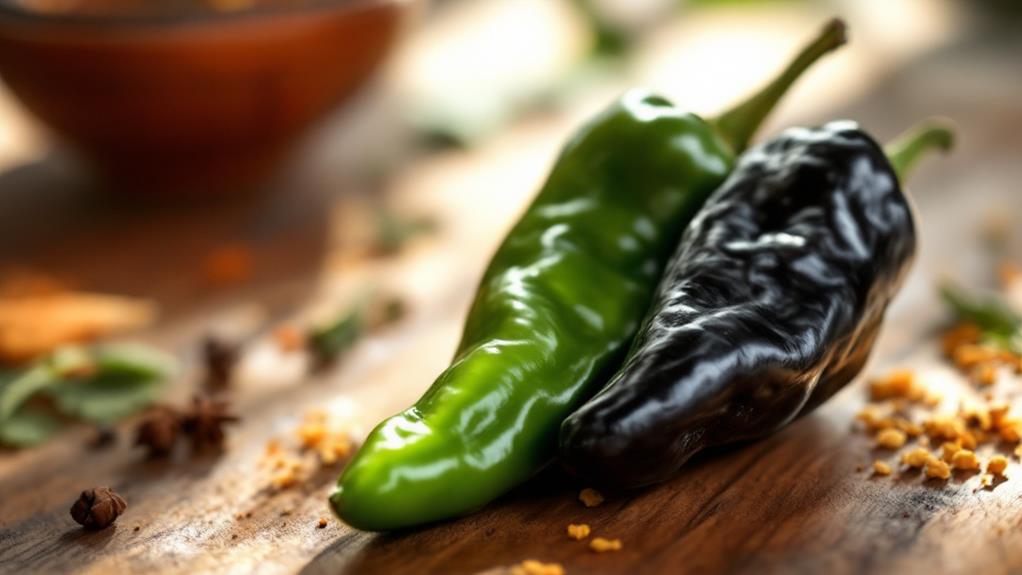 pasilla pepper comparison analysis