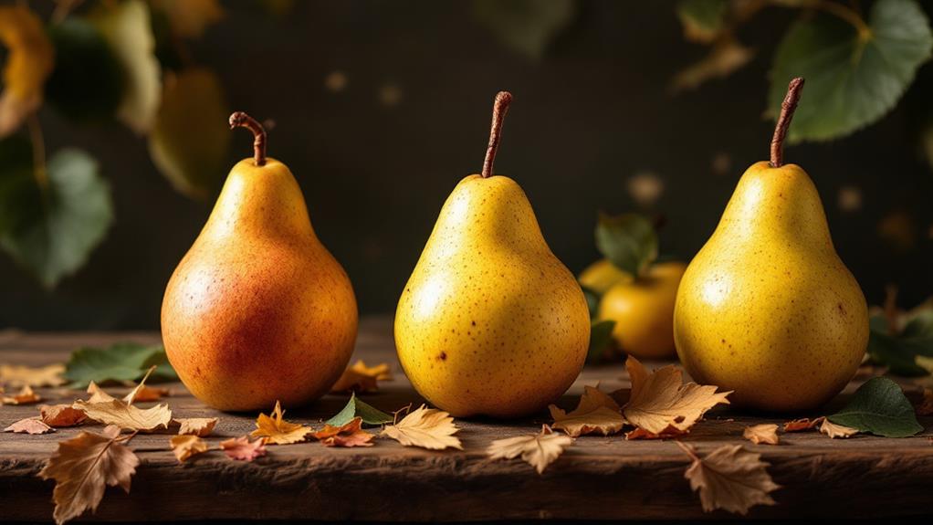 diverse pear cultivars available