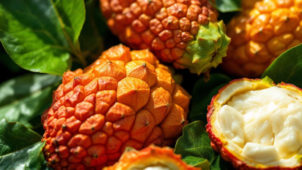 exotic tropical fruit snack