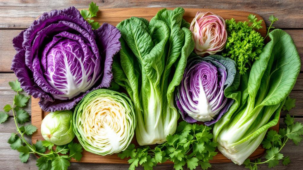 diverse asian cabbage types