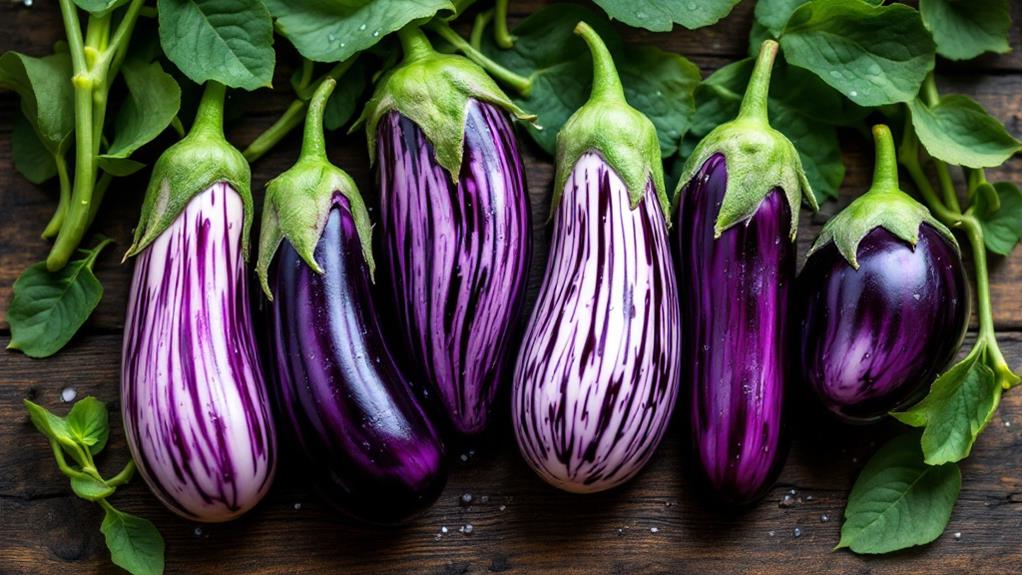 diverse eggplant types available