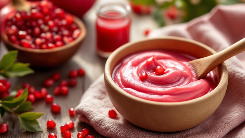 homemade pomegranate facial treatments