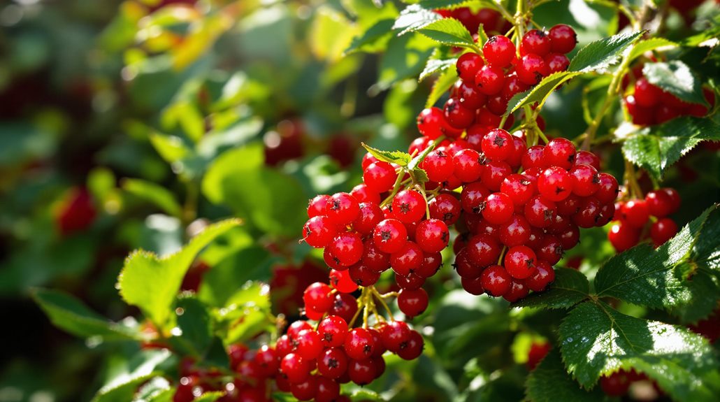 delicious red berry fruit