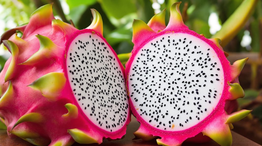 vibrant dragon fruit colors