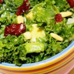 A bowl of kale salad