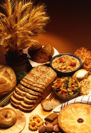 A variety of foods made from wheat
