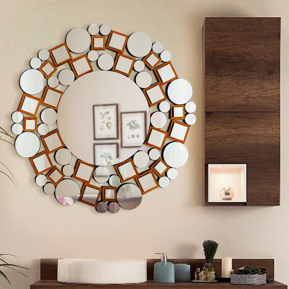 Decorative Mosaic Mirror Circular centre