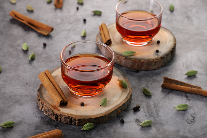 Healthy Detox Tea with Cinnamon, Cardamon and Black Pepper for Immunity