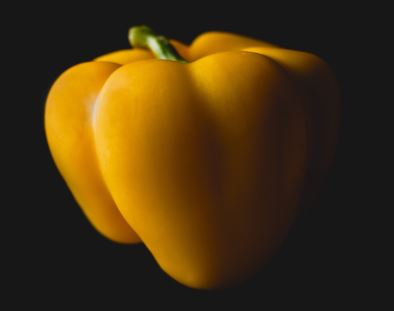 Pepper, Yellow Chili Pepper With Black Background, Yellow Peppers